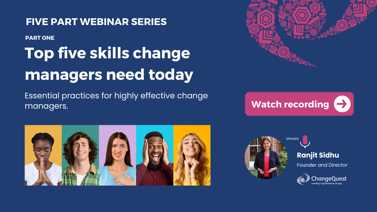 Top five skills change managers need today.